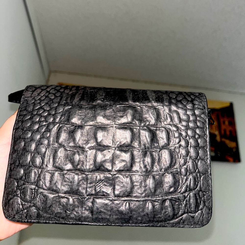 Black Real Crocodile Leather Wallet